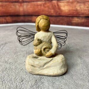 Willow Tree Angel of Kindness Figurine Sitting with Cat